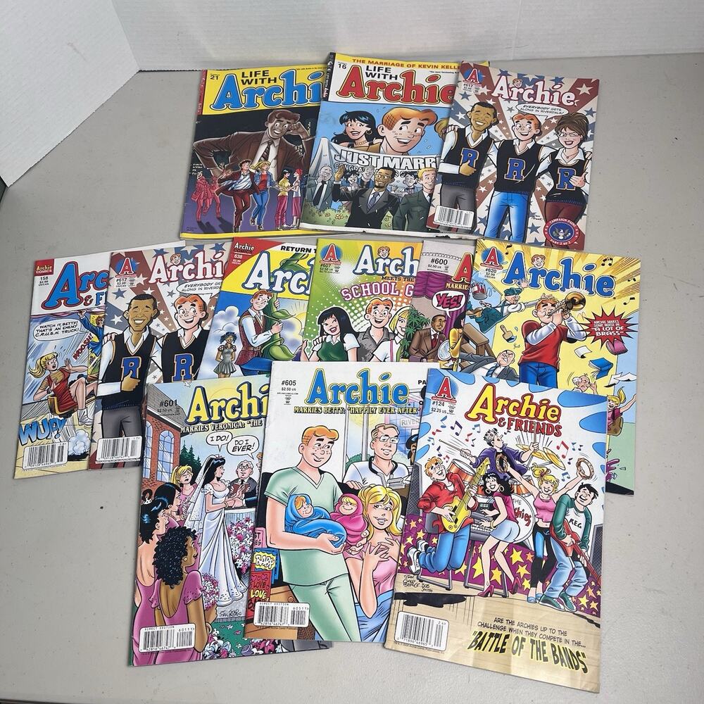 Archie Comics Lot of 12 2010's Era Life With Archie and Friends 1 Duplicate